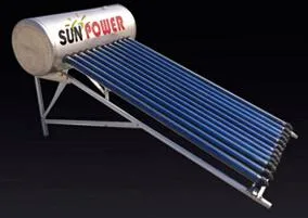 Fábrica de calentadores de agua solares a presión con tubo de vacío y tubo de calor